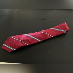 *2for$15* Dior red silk Striped Tie